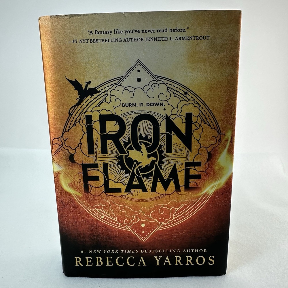 Iron Flame Hardcover Rebecca Yarros First Edition Dust Jacket  Good